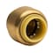 Quickfitting 3/8in Push-to-Connect Brass Push Cap End Stop Fitting LF806R - alternate 2